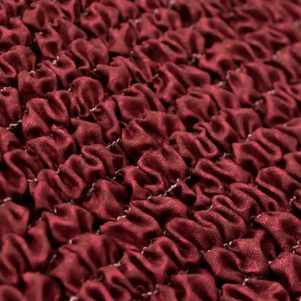 Housse de canapé Rouge - Microfibre - Mediterraneo