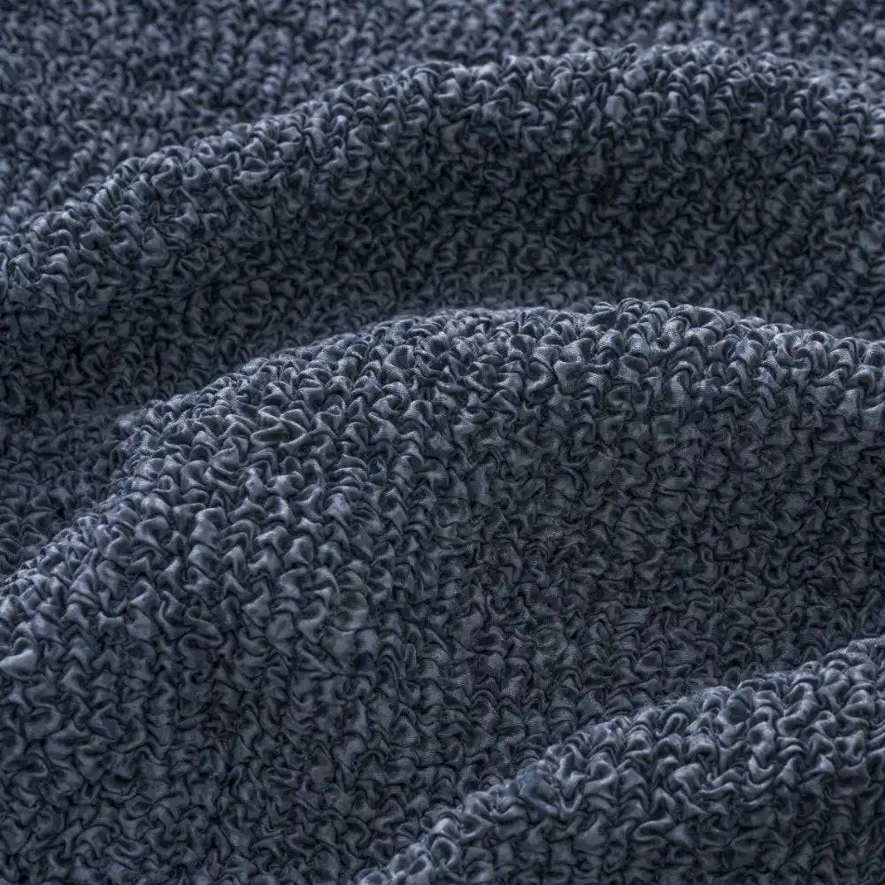 Housse de canapé d'angle Bleu - Microfibre imprimé - Vittoria