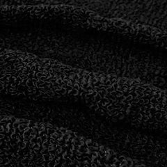 Housse de canapé d'angle Noir - Microfibre - Mediterraneo