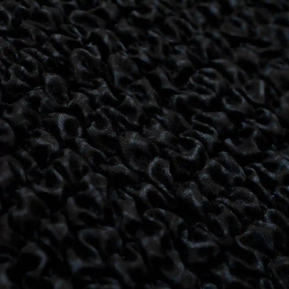 Housse de canapé Noir - Microfibre - Mediterraneo