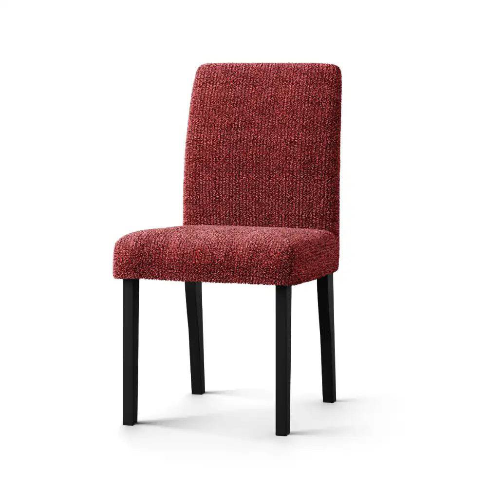 Housse de chaise Rouge - Microfibre - Mediterraneo