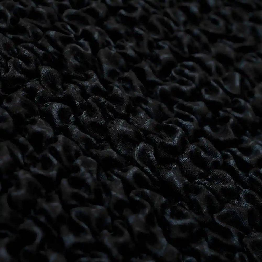Housse de clic-clac Noir - Microfibre - Mediterraneo
