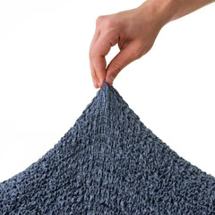 Housse de fauteuil Bleu - Microfibre imprimé - Vittoria