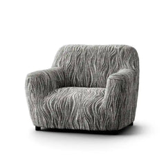 Housse de fauteuil Gris clair - Microfibre design - Universo