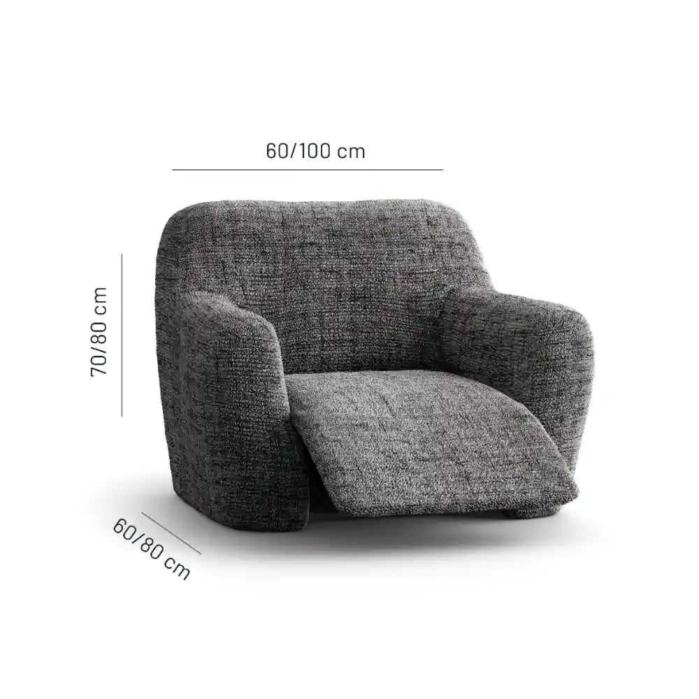 Dimensions de la housse de fauteuil inclinable relax en microfibre