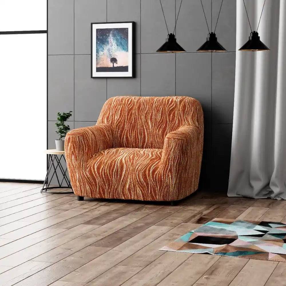 Housse de fauteuil Terracotta - Microfibre design - Universo