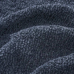 Housse de pouf/repose-pied Bleu - Microfibre imprimé - Vittoria